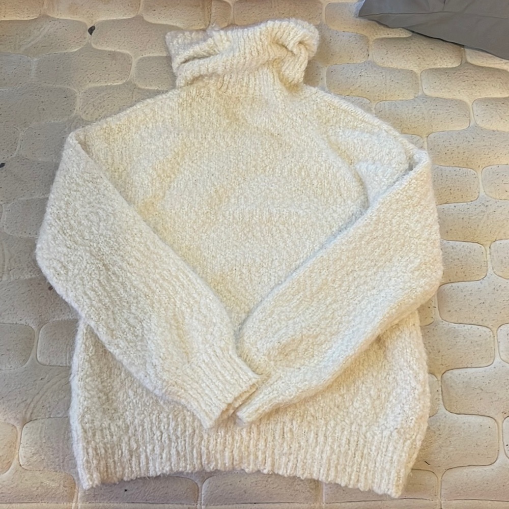 White Turtle neck sweater